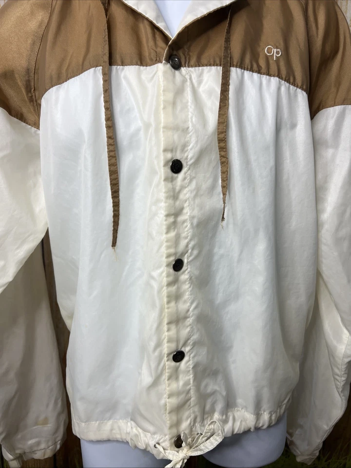 Chaqueta cortavientos ligera Ocean Pacific OP de colección años 80 con capucha talla pequeña (NS)c Foto 2 de 4