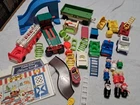 vintage Fisher Price Little People Lot Circus Train Cars Tractor Figures Accesso