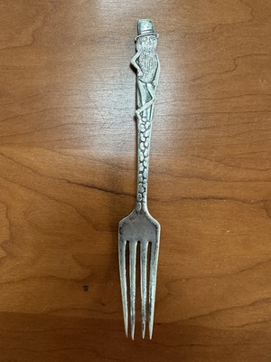 Carlton Silverplate, Vintage PLANTERS MR. PEANUT Fork. Silverplate
