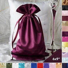 120 pcs 6x9" SATIN FAVOR BAGS Wedding Party Reception Gift Favors WHOLESALE