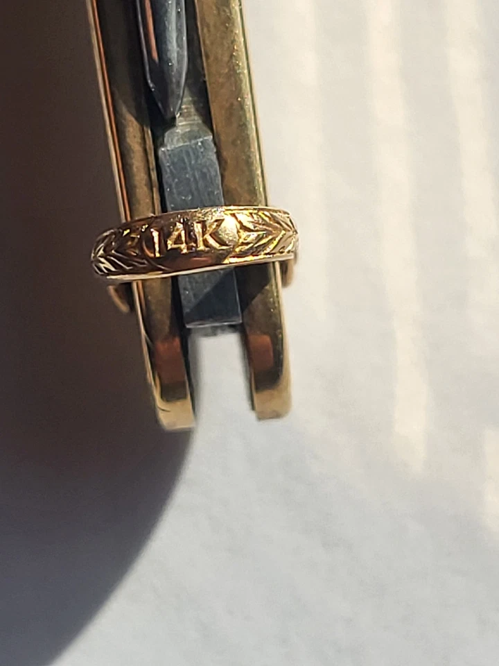 Vintage ESEMCO 14K Gold 2 Blade Pocket Knife, Stainless Steel Blades - Image 2 of 4
