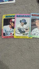 Topps 1975 MLB Baseball Card Lot Oscar Gamble Steve Rogers Dick Bosman