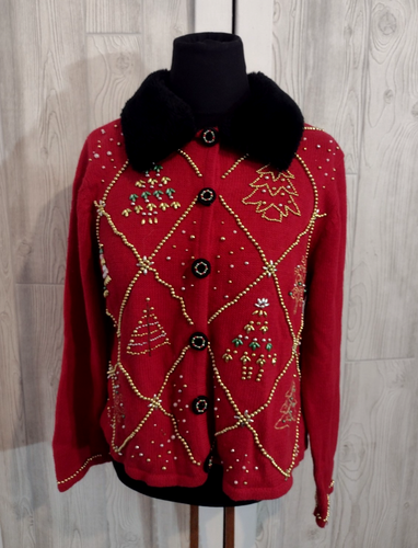 Cardigan De Noël Designers Originals Studio Joy - Pull Moche Vacances Taille M