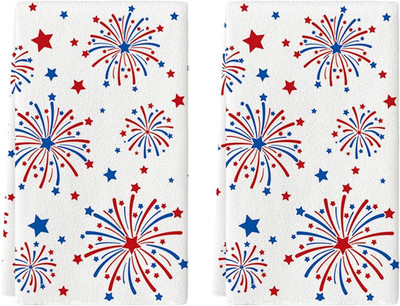 Fireworks Stars Patriotic 4Th of July Kitchen Towels Dish Towels, 18X26 Inch Far