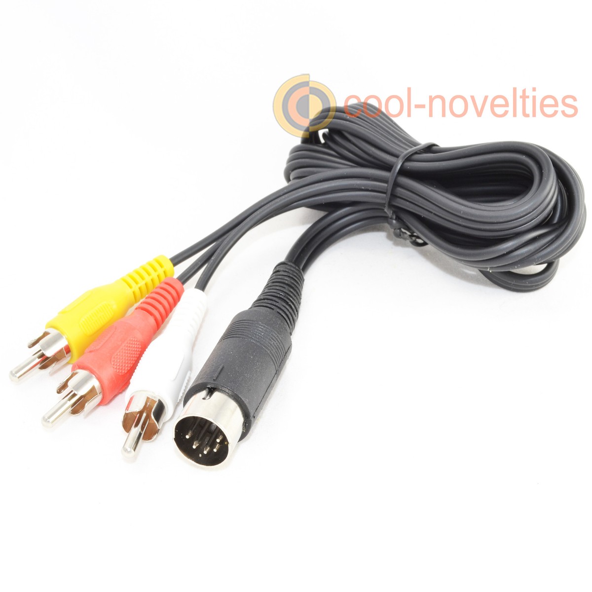 Commodore 64 S-VIDEO 音 ケーブル C16 C128 +4 Commodore 64/128/16/+4 8-Pin DIN S-Video & RCA AV Cable | 8