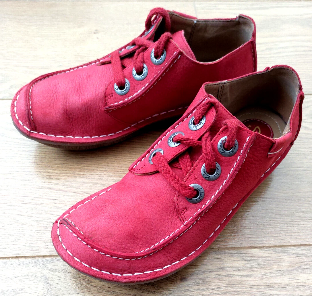 Scarpe Clarks da donna Artisan Funny Dream in pelle rossa taglia UK 3D EU 35 5M