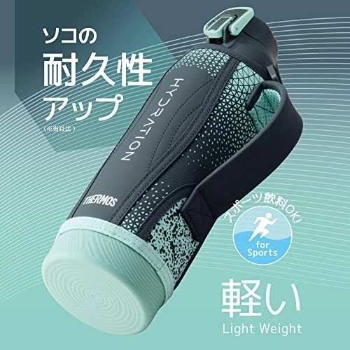 Thermos FHT-1002F NVMT Vacuum Insulated Sports Bottle  0.3 gal 1 L Navy Mint - Image 3 of 4