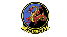 4" us marine corps hmm-268 medium helicopter sq bumper sticker decal usa made