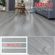 36 PCS Vinyl Floor Laminate Flooring Adhesive Floor Tiles Odorless 1.5mm 5.2SQM