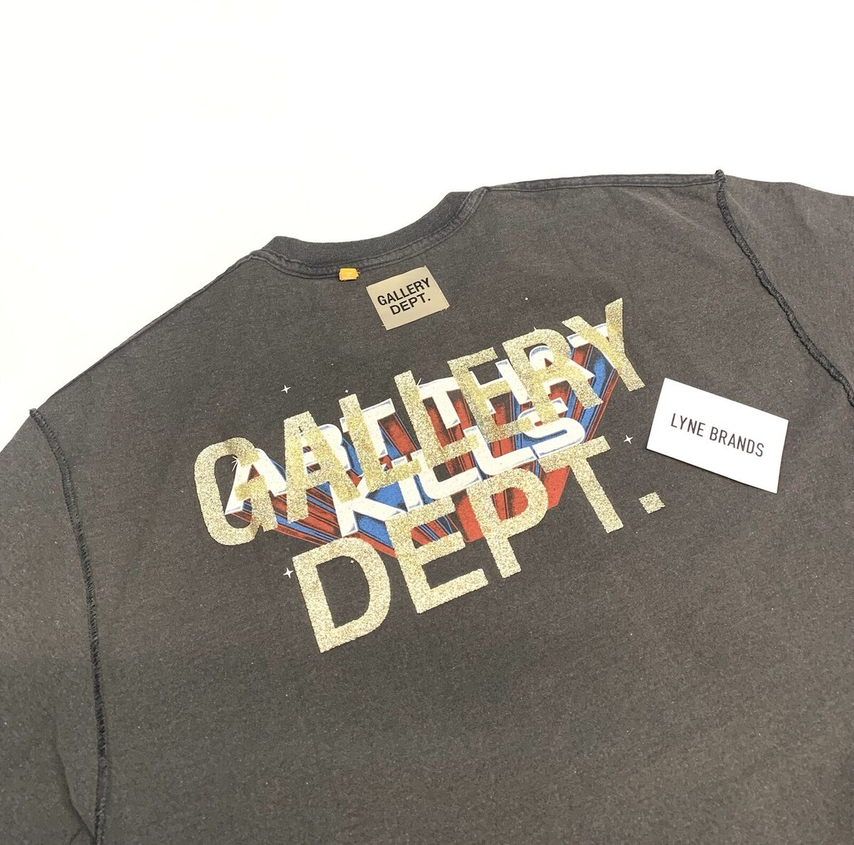 Gallery Dept. ATK Charcoal Black Space Reversible T-Shirt Gallery Dept. ATK Charcoal Black Space Reversible T-Shirt
