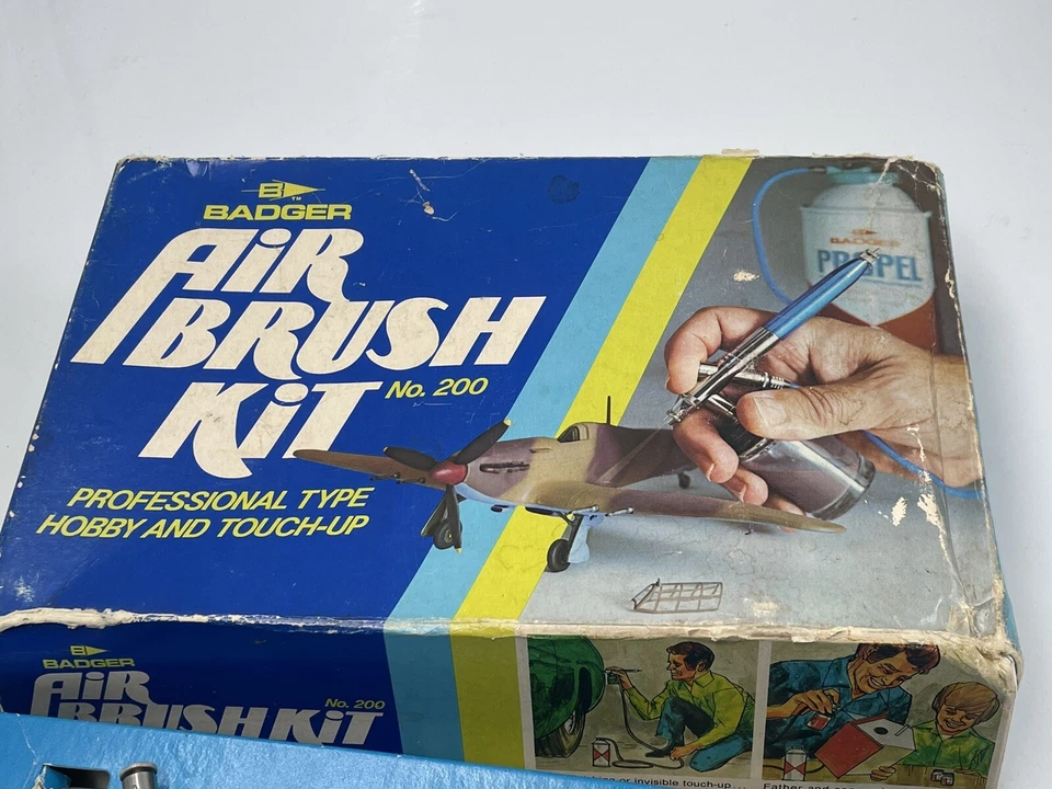 Vintage Badger Air Brush Kit No 200 Professional Type Hobby and Touch Up - Image 3 of 4