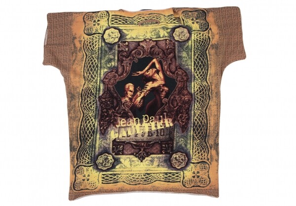 Jean-Paul GAULTIER MAILLE Heart Cutting Print T Shirt Size L Jean-Paul GAULTIER MAILLE Heart Cutting Print T Shirt Size L