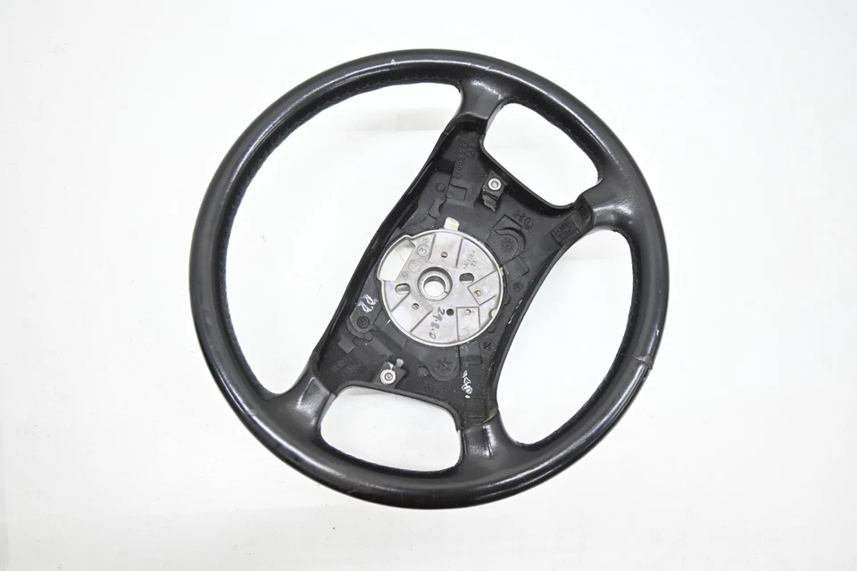 ⭐ Volante básico de cuero negro fabricante original de fábrica 95-03 BMW Serie E38 5/7 Foto 3 de 4