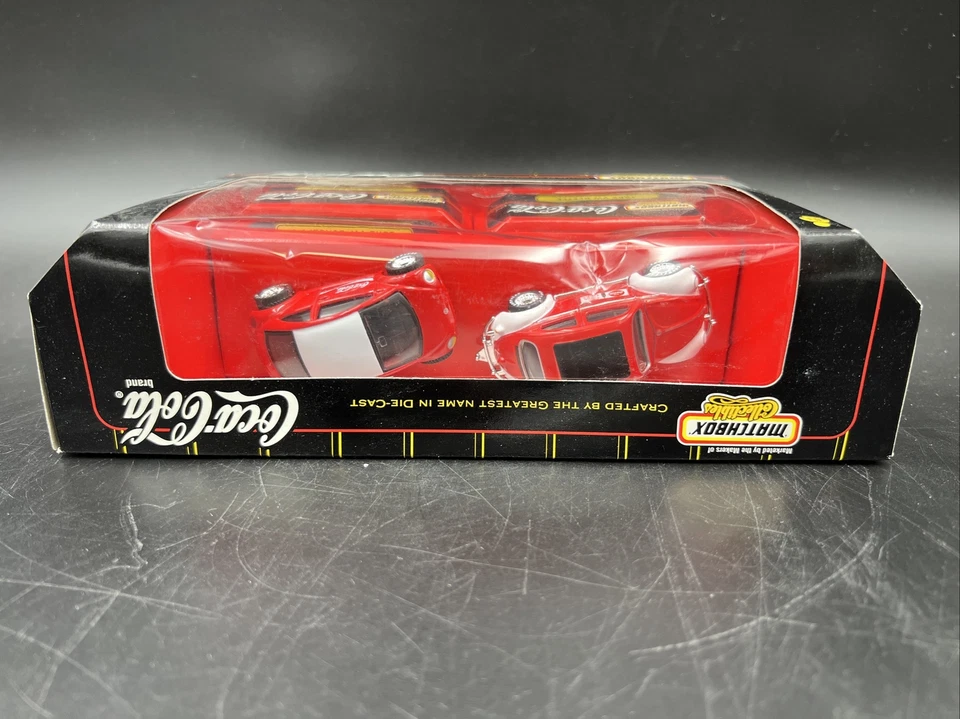 Matchbox Collectible Coca Cola VW Volkswagen Beetle Bug 2 Car Set 1/64 Target Ex - Image 3 of 4