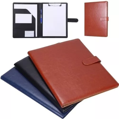 A4 Clipboard Folder PU Leather A4 File Folder Business Document Manager Clip NEW - Picture 2 of 19