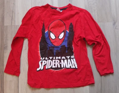 * SPIDERMAN MARVEL LA- Shirt Gr. 164 14 J. TOP Rot - Bild 1 von 3