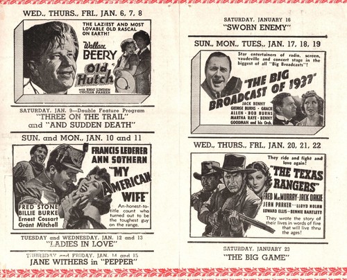 Mae West Go West Young Man 1937 Movie Herald Vista Negunee MI Flyer Folded 5"x3" - Picture 2 of 5