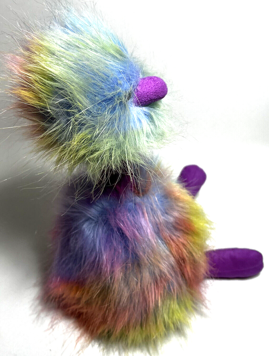 Jellycat London Rainbow Pom Pom Ostrich Emu Bird Plush Stuffed