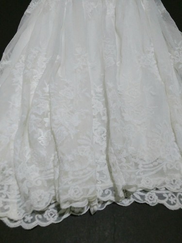 Abercrombie & Fitch Strappy Back Dress Top Size XSmall Beige Lace Embroidery New - Picture 12 of 12