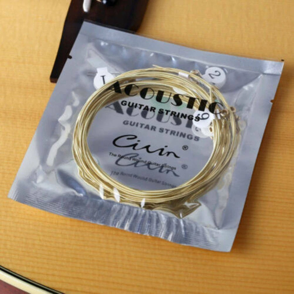 6*/Set Acoustic Guitar Strings Set Phosphor Bronze & Steel Strings Tool Kits UK - Image 3 of 4