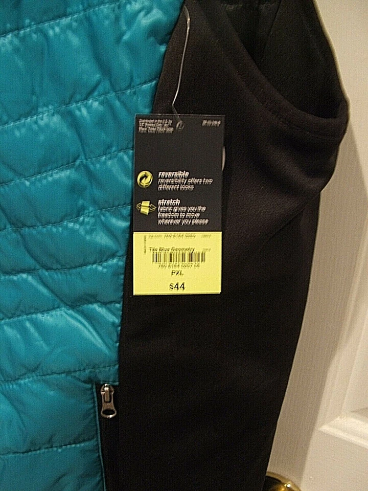 НОВЫЙ С ЯРЛЫКАМИ $44 XERSION ДВУСТОРОННИЙ СТЕГАНЫЙ ПУХОВИК ЖИЛЕТ КУРТКА ВЕРХНИЙ PETITE XLARGE PXL - Изображение 3 из 4