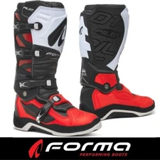 MX Boots Forma Pilot PRO Motocross & Enduro Boots - 2024 Forma Blk Red MX Boots