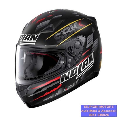 NOLAN N60-5 SBK 84 Flat Black CASCO Integrale Per Moto e Go-kart | eBay