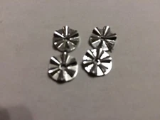 1/32 Strombecker #9042-L LOTUS MK XIX chrome slot car wheel inserts NOS LOOSE A*