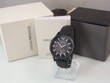 Emporio Armani Meccanico AR-60042 Automatic Skeleton Watch Men Black