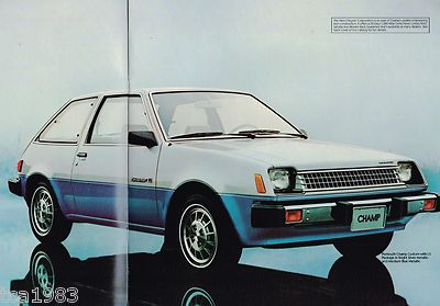 1981 Plymouth CHAMP/SAPPORO/ARROW PickUp Truck Brochure/Catalog w