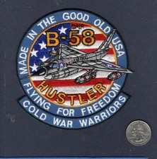 B-58 HUSTLER USAF Convair SAC Strategic Air Command BS Squadron Patch