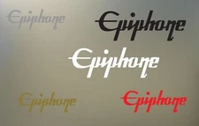 (2) 8" EPIPHONE vinyl Decal sticker any color surface guitar phone gibson  S928