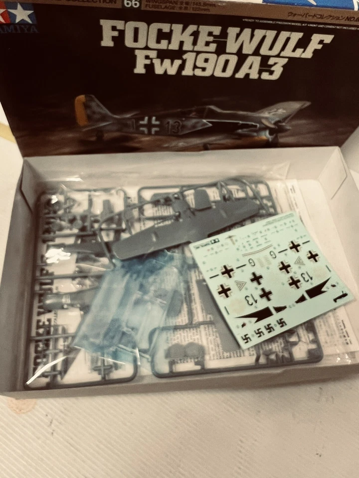 TAMIYA FOCKE WULF Fw190a3 KIT DI MONTAGGIO NEW!! - Immagine 3 di 4