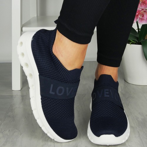 Mujeres Entrenadores para Correr Damas Tenis Sin Cordones Correr Gimnasio Cómodos Moda Zapatos - Imagen 28 de 33
