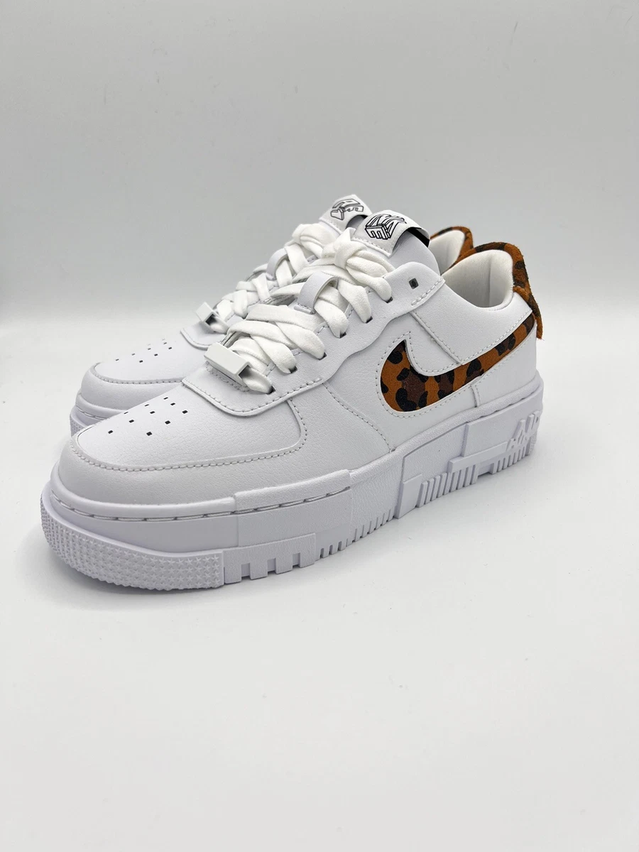 Nike Air Force 1 Low Pixel SE Leopard White CV8481 100 Shoes US 5 W EUROPE 35.5