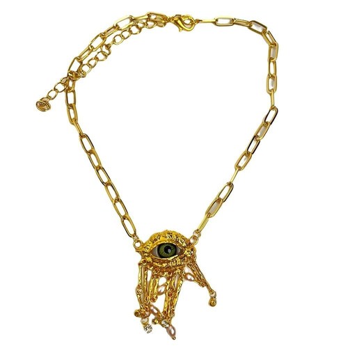 Tassels Devil's Eye Necklace Vintage Women Pendant Necklace Girls - Picture 5 of 9