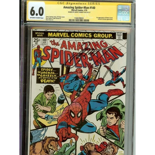 Amazing Spider-Man #140 Signed Gerry Conway CGC 6.0