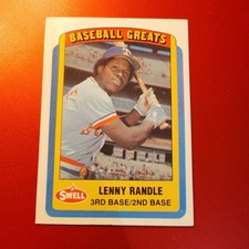 1990 Swell Baseball Greats - #53 Lenny Randle Texas Rangers Phila. Gum Co Card