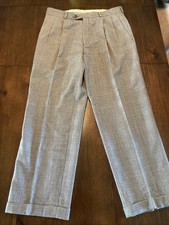 VTG 80s/90s Ralph Lauren Chaps Glen Plaid Wool Pants Made In Canada