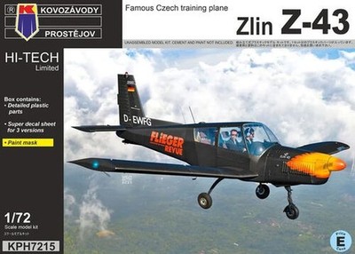 Zlin Z-43 - 1/72 - KOVOZAVODY PROSTEJOV KPH7215