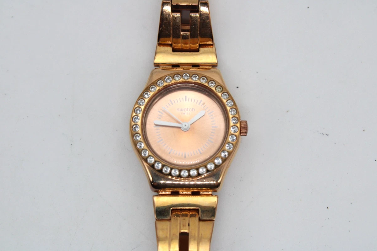 Swatch Irony Deep Stones Womens Watch 24mm Gemmed Swiss New Battery 6.5\