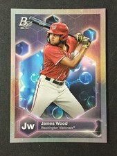 2022 Bowman Platinum #PE-18 James Wood Precious Elements Washington Nationals