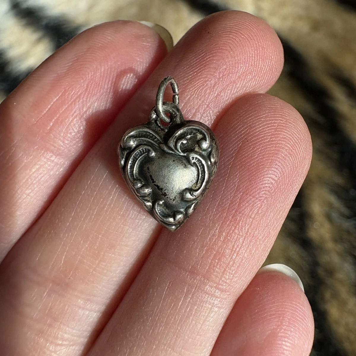 25+ Puffy Heart Pendant In Vintage & Antique Fine Charms & Charm