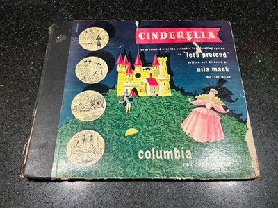 Vintage Cinderella 1950 s Vinyl Album MJ32 Columbia Records let s pretend