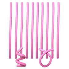 10 Pieces Flexible Curling Rods, Soft Foam No Heat Hair Rollers, Curler for Wome