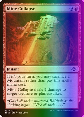 MTG Magic the Gathering Mine Collapse (135/767) Modern Horizons 2 LP FOIL