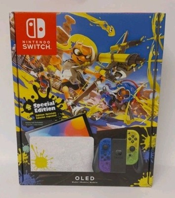 NEW Nintendo Switch OLED Splatoon 3 Limited Edition LE 64GB Gaming Console
