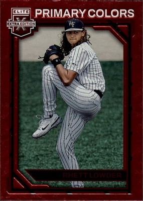 2023 Panini Elite Extra Edition Primary Colors #PC-12 Rhett Lowder Cincinnati