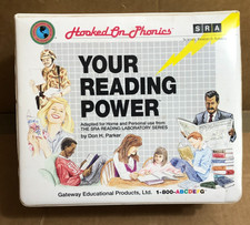 HOOKED ON PHONICS Your Reading Power SRA 4-Cassettes, Booklets Complete Set  