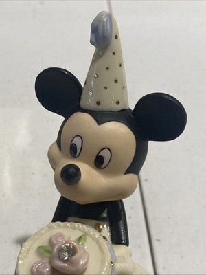 Lenox Mickey's Happy Birthday To You Figurine April Birthstone